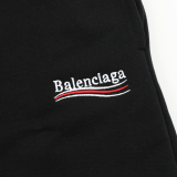 Balenciaga Classic Cola Embroidered Logo Casual Loose Shorts