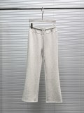 Chanel Women's Fashion Embroidered Logo Drawstring Micro Pull Casual Pants