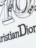 Dior 26SS Fashion Embroidered Logo T-shirt Unisex Casual Round Neck Short Sleeve