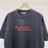 Balenciaga 26SS Classic 3D Logo Printed T-shirt Couple Casual Round Neck Short Sleeve
