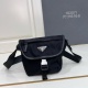 Prada Classic Triangle Logo Mini Shoulder Bag Mailman Bag Size: 16 x 16 x 8 CM