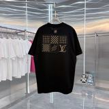 Louis Vuitton 26SS Classic Embroidered Logo T-shirt Unisex Casual Round Neck Short Sleeve