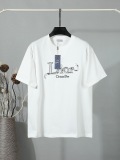 Dior 26SS Fashion Embroidered Logo T-shirt Unisex Casual Round Neck Short Sleeve
