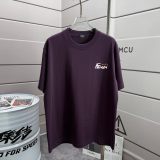Fendi 26SS Personalized Logo Printed T-shirt Unisex Casual Round Neck Short Sleeve