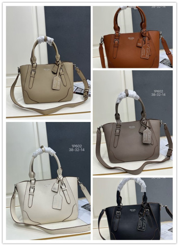 Prada Classic Versatile Logo Printed Handbag Diagonal Cross Bag Size:38 x 32 x14 CM
