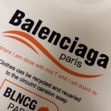 Balenciaga 26SS Classic Logo Printed T-shirt Unisex Casual Round Neck Short Sleeve