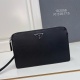 Prada Men's Classic Triangle Logo Handbag Size: 26.5 x 17 x 5 CM
