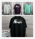 Fendi 26SS Personalized Logo Printed T-shirt Unisex Casual Round Neck Short Sleeve