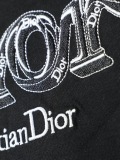 Dior 26SS Fashion Embroidered Logo T-shirt Unisex Casual Round Neck Short Sleeve