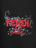 Fendi 26SS Fashion 3D Embroidered Logo T-shirt Unisex Casual Round Neck Short Sleeve