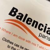 Balenciaga 26SS Classic Logo Printed T-shirt Unisex Casual Round Neck Short Sleeve