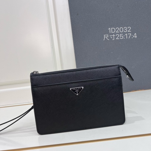 Prada Men's Classic Triangle Logo Handbag Size: 25 x 17 x 4 CM