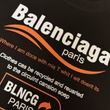 Balenciaga 26SS Classic Logo Printed T-shirt Unisex Casual Round Neck Short Sleeve