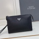Prada Men's Classic Triangle Logo Handbag Size: 24 x 18 x 6.5 CM