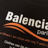 Balenciaga 26SS Classic Logo Printed T-shirt Unisex Casual Round Neck Short Sleeve