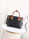 Burberry Fashion The Banner Handbag Versatile Cowhide Crossbody Bag Size: 27 x 20 x 12 CM