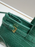 Prada Fashion Crocodile Pattern Handbag Crossbody Bag Size: 32 x 17 x 10 CM