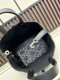 Dior Classic Versatile Checkered Handbag Size: 37 CM