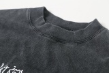 BalenCiaga 𝘽𝘼𝙇𝙀𝙉𝘾𝙄𝘼𝙂𝘼 BLCG 26SS Hollowed Out Flame Totem Stir Fried SnowFlakes Made Old Short Sleeved T-Shirt