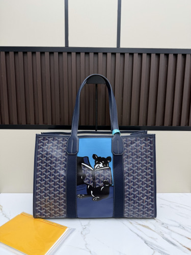 Goyard Unisex Fashion Versatile Casual Large Tote Bag Size: 32 x 15 x 45 CM