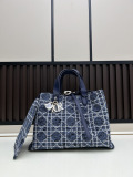 Dior Classic Versatile Checkered Handbag Size: 37 CM