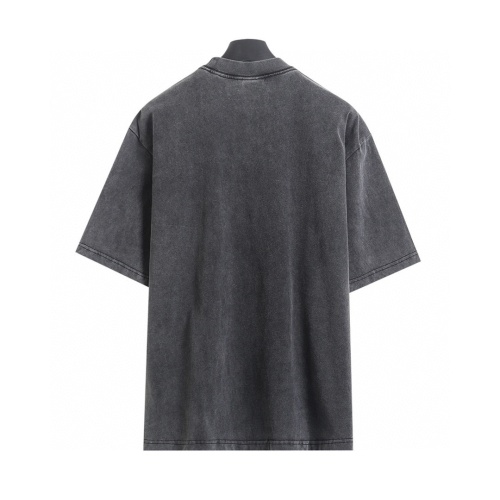 BalenCiaga 𝘽𝘼𝙇𝙀𝙉𝘾𝙄𝘼𝙂𝘼 BLCG 26SS Hollowed Out Flame Totem Stir Fried SnowFlakes Made Old Short Sleeved T-Shirt