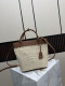Prada Fashion Embroidery Logo Straw Woven Bag Handbag Shoulder Bag Size: 30 × 24 × 11 CM