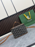 Goyard Fashion Mini Vanity Case Diagonal Cross Bag Size: 16 × 8 × 10 CM