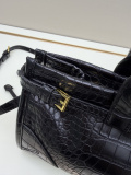 Prada Fashion Crocodile Pattern Handbag Crossbody Bag Size: 32 x 17 x 10 CM