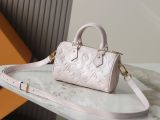 Louis Vuitton Classic Nano Speedy Handbag Chain Crossbody Bag Size: 16 x 10 x 7.5 CM