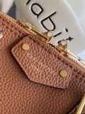 Louis Vuitton Classic Alma Trunk Shell Bag Handbag Crossbody Bag Size: 24 x 18 x 12 CM