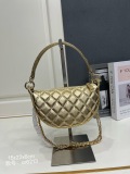 Chanel 26 Classic Double C Logo Chain Bag Moon Tooth Bag Crossbody Bag Size: 15 x 22 x 6 CM