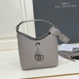 Balenciaga Classic Versatile Leather Bucket Bag Crossbody Bag Size: 25 x 18 x 13 CM