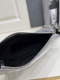 Chanel 26 Classic Double C Logo Chain Bag Moon Tooth Bag Crossbody Bag Size: 15 x 22 x 6 CM