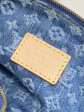 Louis Vuitton Pochette Accessories Cargo Denim Underarm Bag Size: 23.5 x 14 x 3 CM