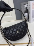 Chanel 26 Classic Double C Logo Chain Bag Moon Tooth Bag Crossbody Bag Size: 15 x 22 x 6 CM