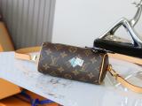 Louis Vuitton Fashion Nano Speedy Illustration Handbag Crossbody Bag Size: 10 x 7.5 x 16 CM