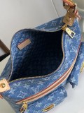 Louis Vuitton Retro Fashion Baggy Denim Shoulder Bag Underarm Bag Size: 30 x 22 x 13 CM