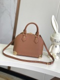 Louis Vuitton Classic Alma Trunk Shell Bag Handbag Crossbody Bag Size: 24 x 18 x 12 CM