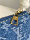 Louis Vuitton Pochette Accessories Cargo Denim Underarm Bag Size: 23.5 x 14 x 3 CM