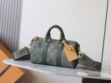 Louis Vuitton Keepall Bandoulière 25 Pillow Bag Handbag Shoulder Bag Size: 15 x 11 x 25 CM