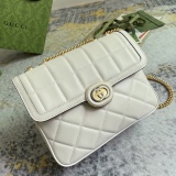 Gucci Fashion Checkered Chain Crossbody Bag Size: 25 x 19.5 x 8CM