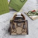 Gucci Fashion GG Bamboo Mini Tote Bag Crossbody Bag Size: 20 x 16 x 10 CM