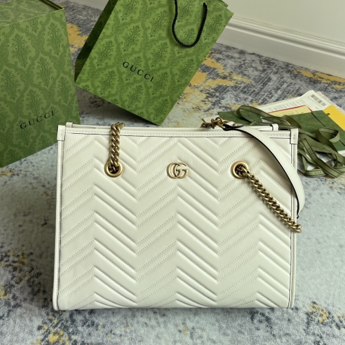 Gucci Vintage GG Chain Tote Bag Crossbody Bag Size: 34 x 28 x 12.5 CM