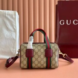 Gucci Retro GG Mini Boston Bag Crossbody Bag Size: 20 x 13 x 13 CM
