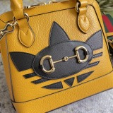 Gucci x Adidas Horsebit 1955 Mini Shell Bag Crossbody Bag Size: 20 x 19.5 x 7.5 CM