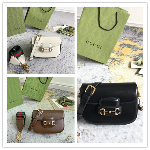 Gucci Fashion Polo Buckle Flip Shoulder Bag Size: 20.5 x 14.5 x 5 CM