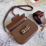 Gucci Fashion Polo Buckle Flip Shoulder Bag Size: 20.5 x 14.5 x 5 CM