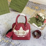Gucci x Adidas Horsebit 1955 Mini Shell Bag Crossbody Bag Size: 20 x 19.5 x 7.5 CM