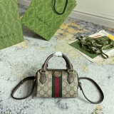 Gucci Retro GG Mini Boston Bag Handbag Size: 16.5 x 10 x 9 CM